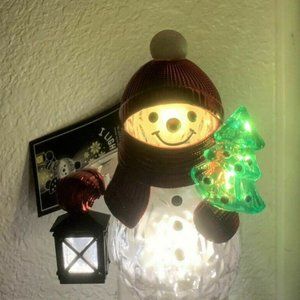 Bath & Body Works 2021 SNOWMAN Projector Wallflower Nightlight holiday